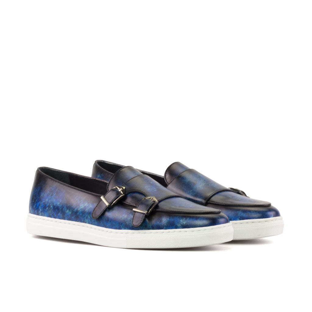 Navy Patina Monk Sneaker