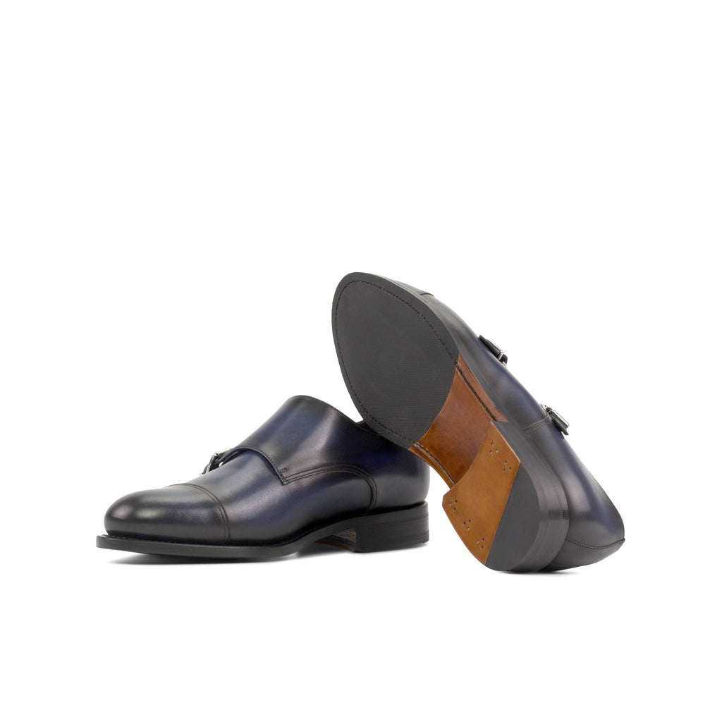 Denim Cap Toe Double Monk